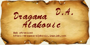 Dragana Alaković vizit kartica